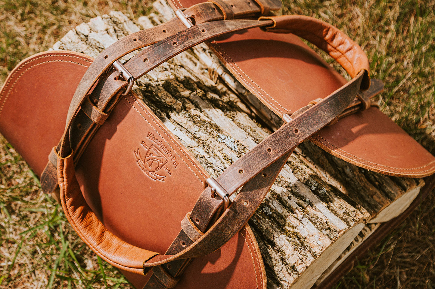 Leather Log Carrier
