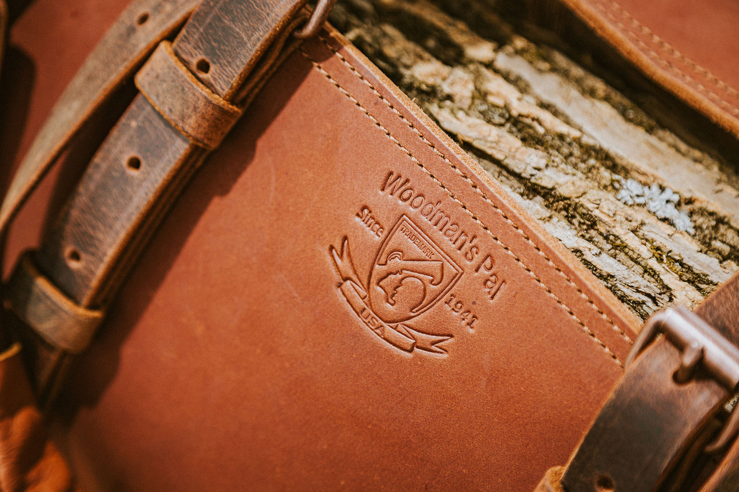 Leather Log Carrier