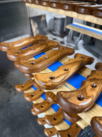 Rows of Solid Ashwood with Finger Grooves handles for Woodman's Pal at Martin's Furniture