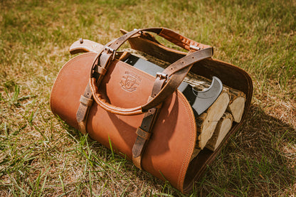 Leather Log Carrier