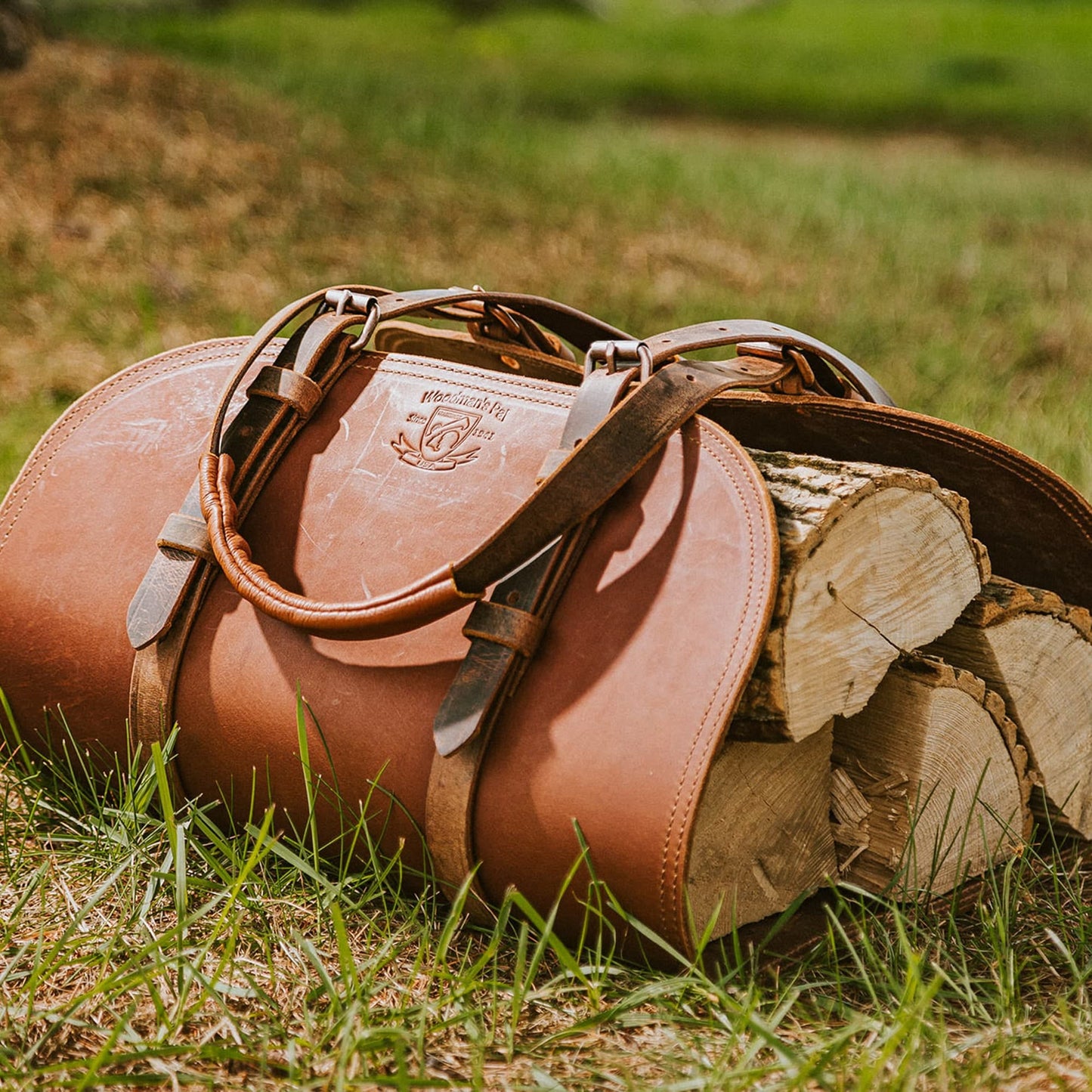 Leather Log Carrier