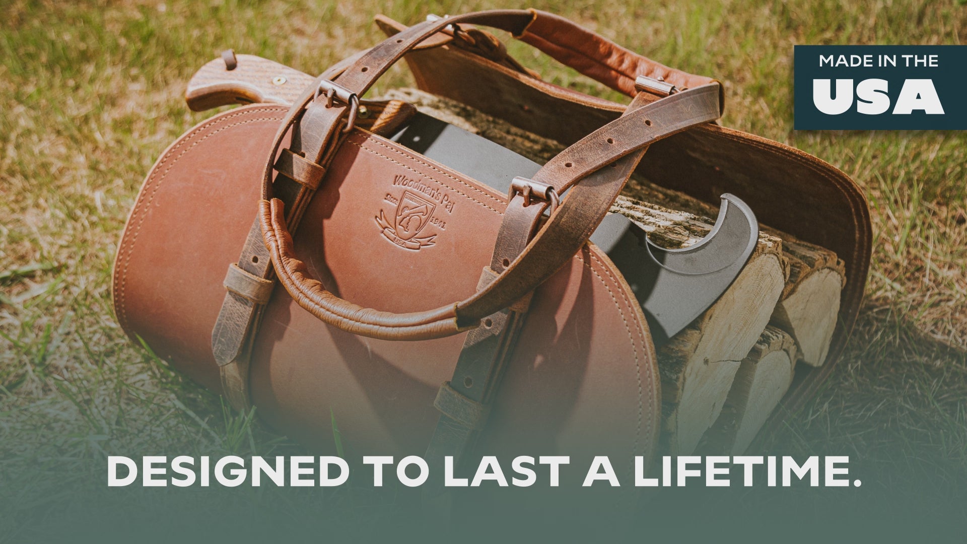 Hand Stitched Leather Log Carrier – Woodman's Pal