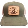 Woodman's Pal Hat Moss Front Khaki Back with Official Logo on Leather Patch